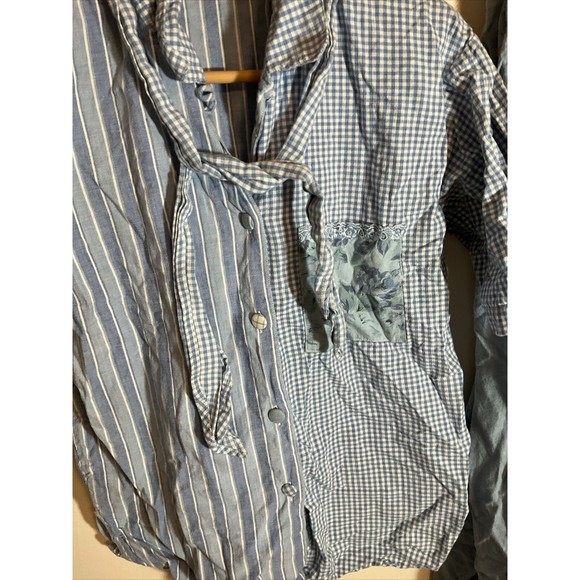 Susan Bristol Women’s 10 Shirt S Skirt Combo Blue Denim Fashion Cottagecore Fine - Picture 3 of 13